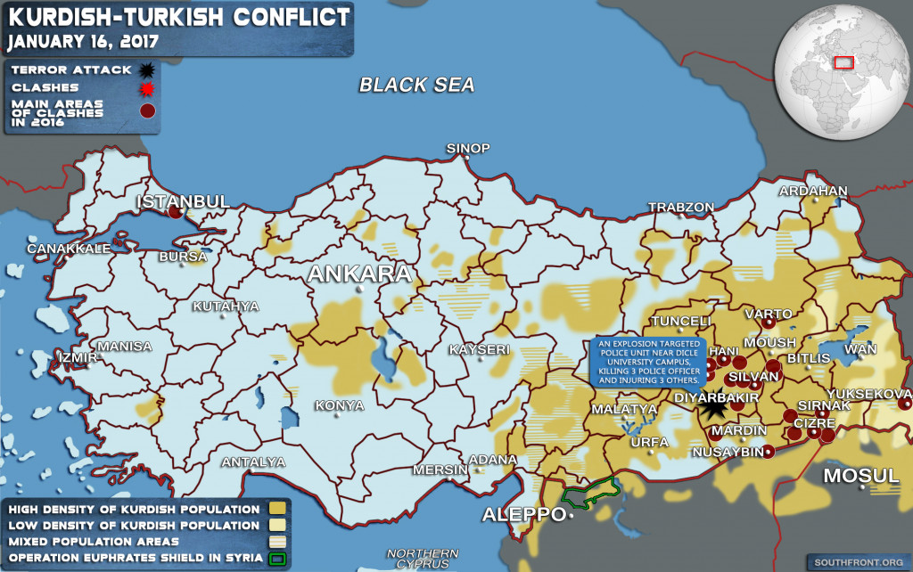 Explosion Kills 1 Police Officer, Injures 3 Others In Turkey's Diyarbakır