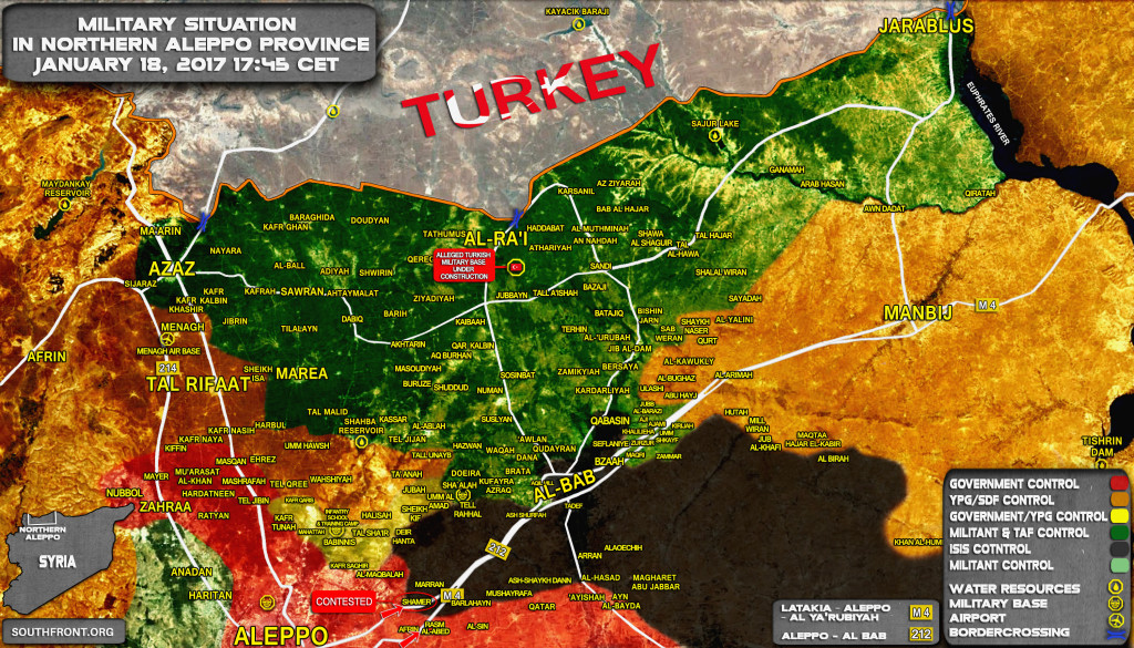 Government Forces Liberate More Areas From ISIS South Of Al-Bab