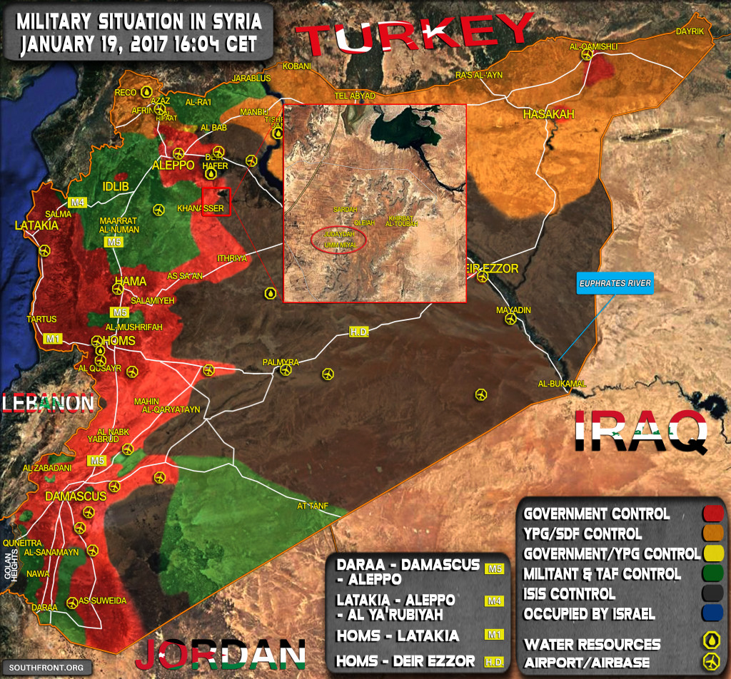 Government Troops Advance Against ISIS East Of Khanasser Highway, Captures Two Villages