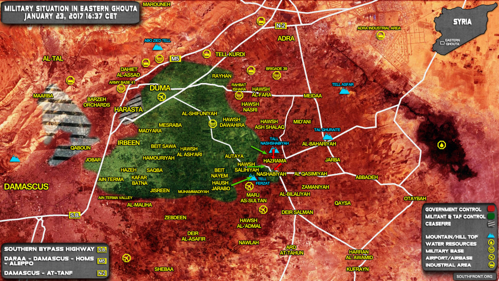 Clashes Ongoing In Eastern Ghouta Amid Talks In Astana