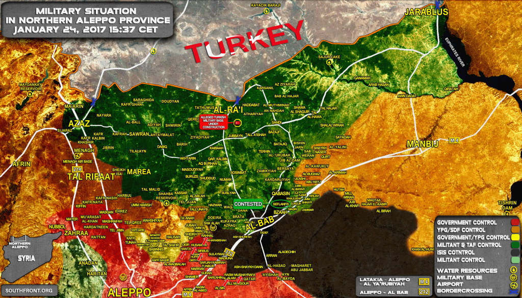 Govt Forces Liberate More Villages In Eastern Aleppo, Reach Turkey-Controlled Areas (Map Update)