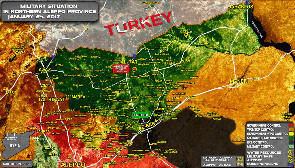 Syrian Army Liberates Kharabasha Village Near Al-Bab (Map)