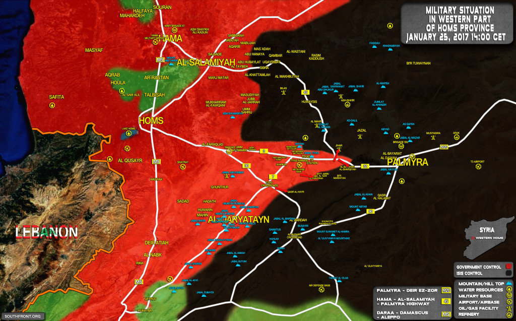 Government Forces Retakes Village From ISIS Near Tiyas Airbase (Map Update)