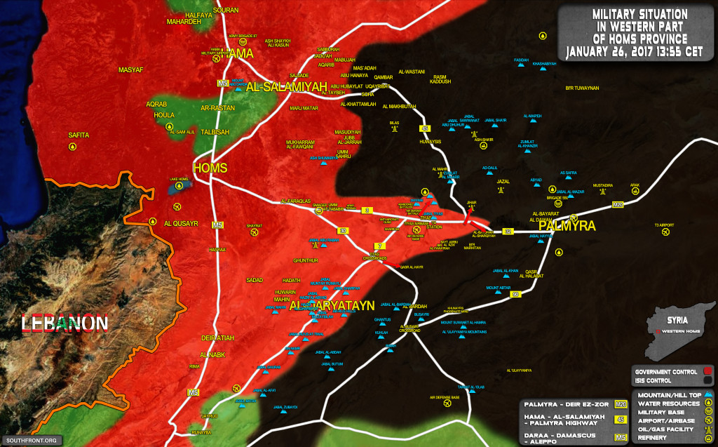 Syrian Army Further Expands Buffer Zone Near Tiyas Airbase (Map Update)