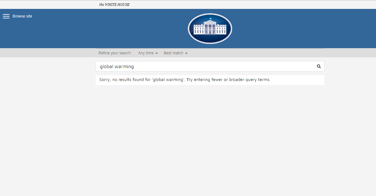 LGBT Rights & Climate Changes' Pages Disappear from Official White House Website