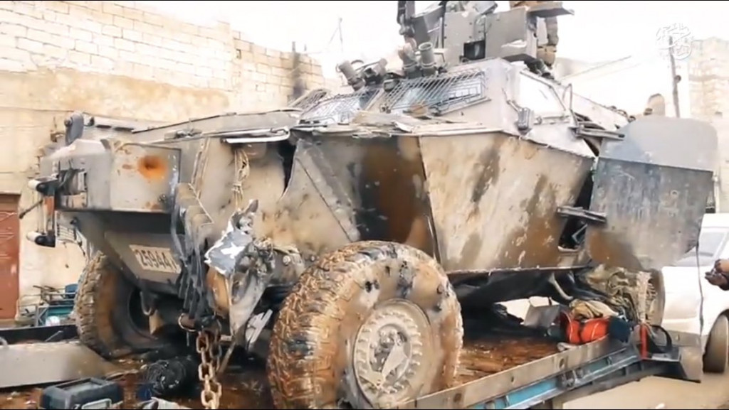 ISIS Releases More Photos Of Turkish Military Hardware Captured Or Destroyed In Clashes For Al-Bab