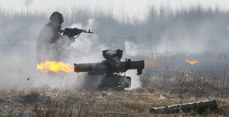 Ukrainian Army Shells Civilian Vehicle with Antitank Missile System