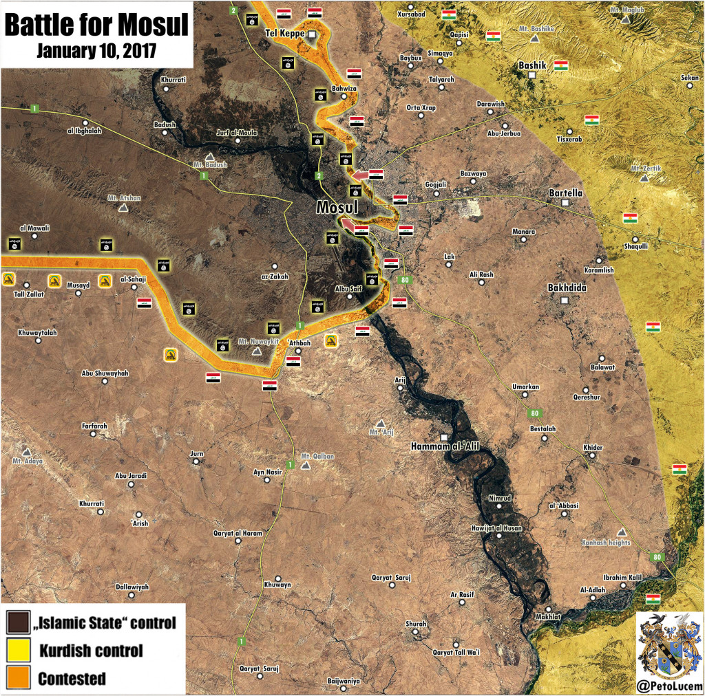 Iraqi Forces Secure Al-Sukkar Distrcit In Eastern Mosul