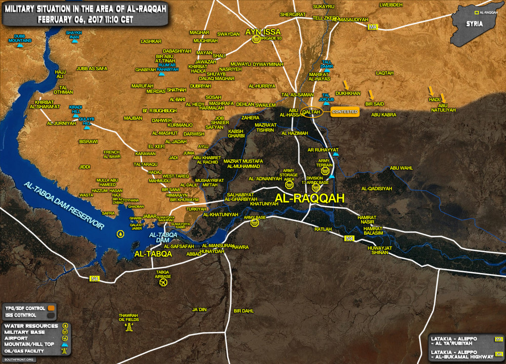 US-Backed Forces Launch Fresh Advance Near Al-Raqqah, Seize Two Villages