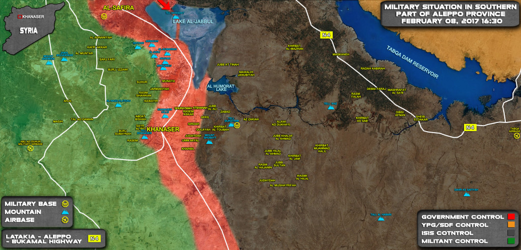 Syrian Army Is In Full Control Of Lake Of Jabbul After In Southwest Aleppo