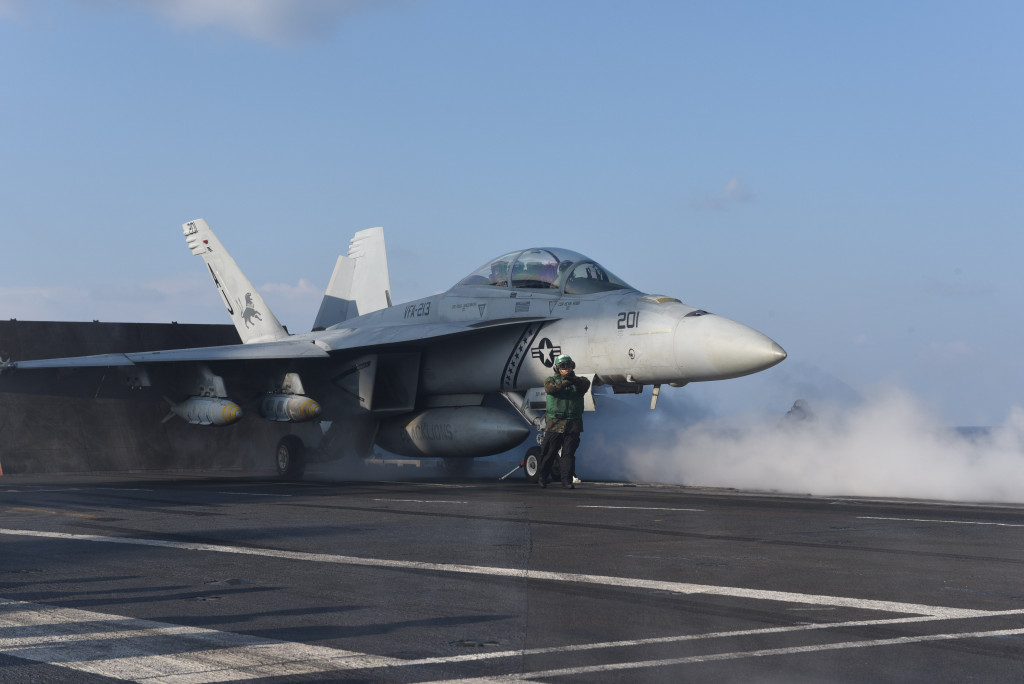 US Carrier Group Launches Strikes Against ISIS In Syria, Iraq From Mediterranean