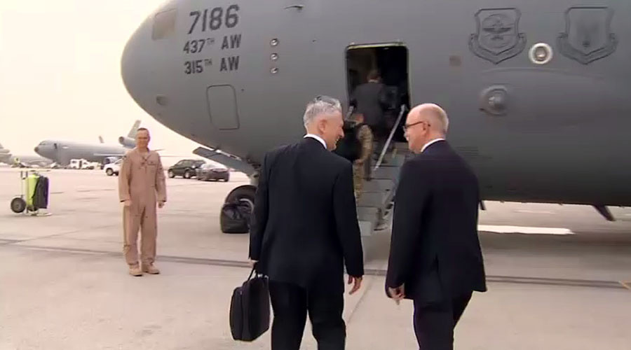 US Defense Secretary Arrives In Baghdad For Discussions On Defeating ISIS