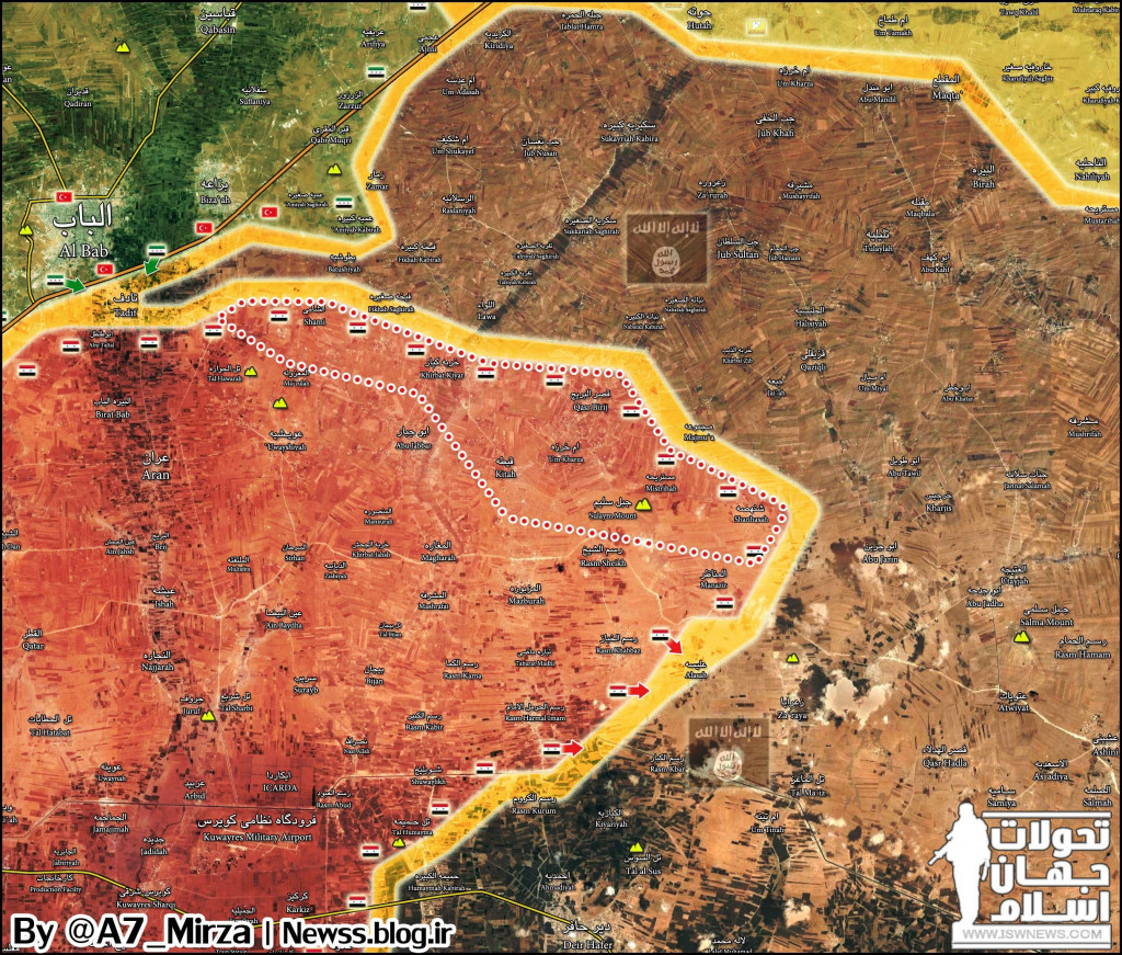 Govt Forces Liberate 7 Villages From ISIS In Aleppo Province (Map)