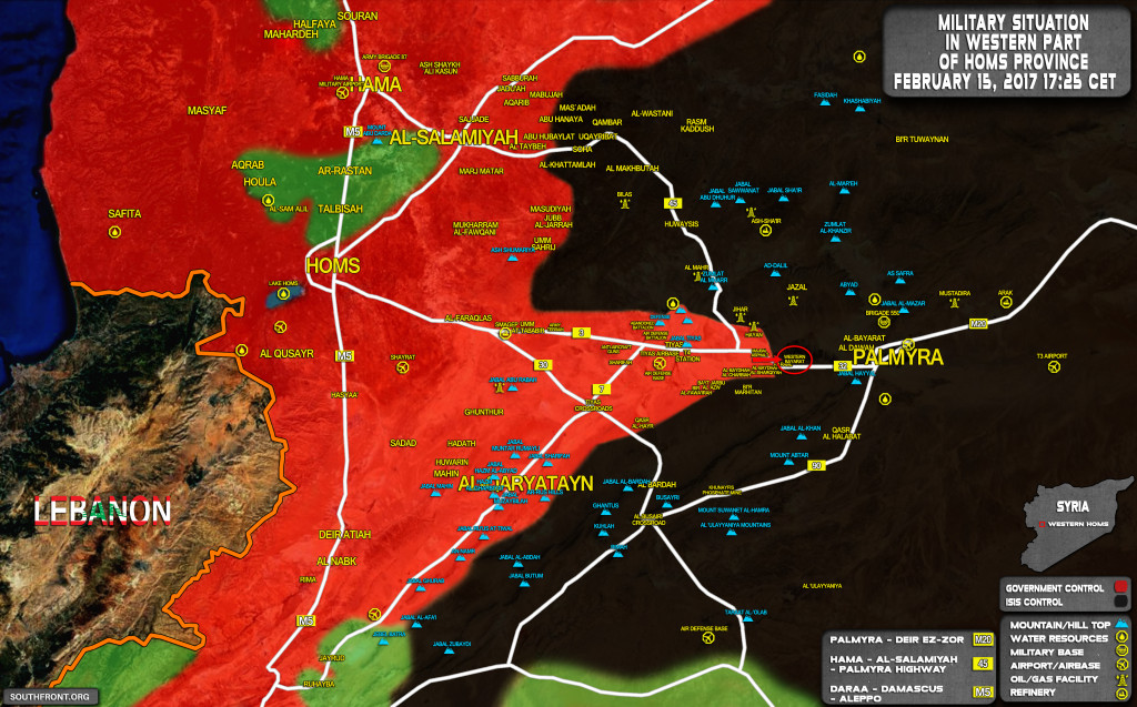 Government Troops Seize Western Bayarat Village West Of Palmyra - Reports