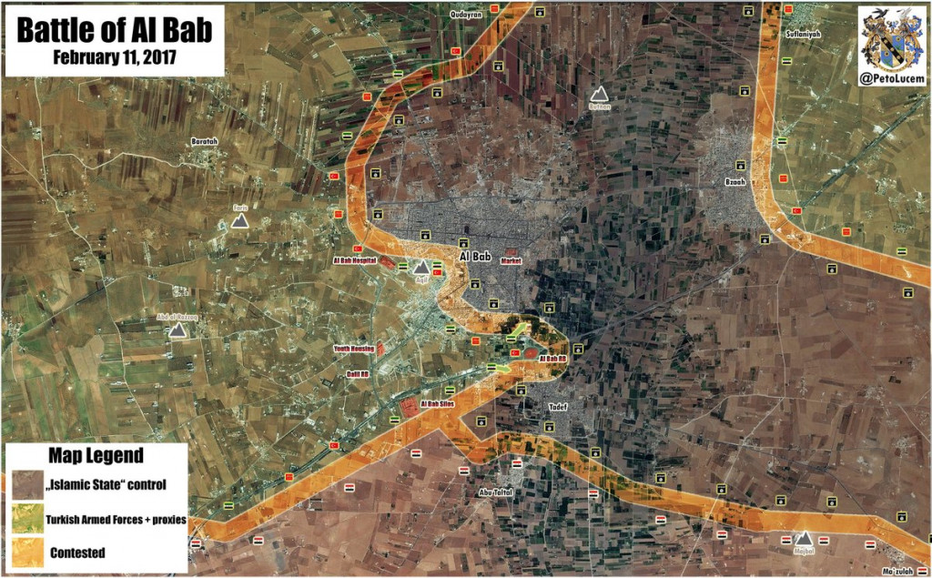 Turkish Forces Seize Southern Entrance To Al-Bab, Syrian Army Holds Ground At Tadif (Map Update)