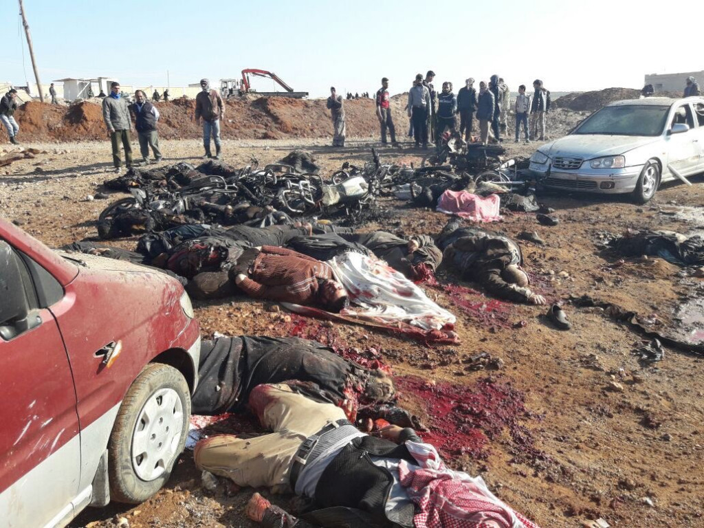 Over 40 Killed In ISIS Suicide Bombing In Western Al-Bab (Photos 18+)