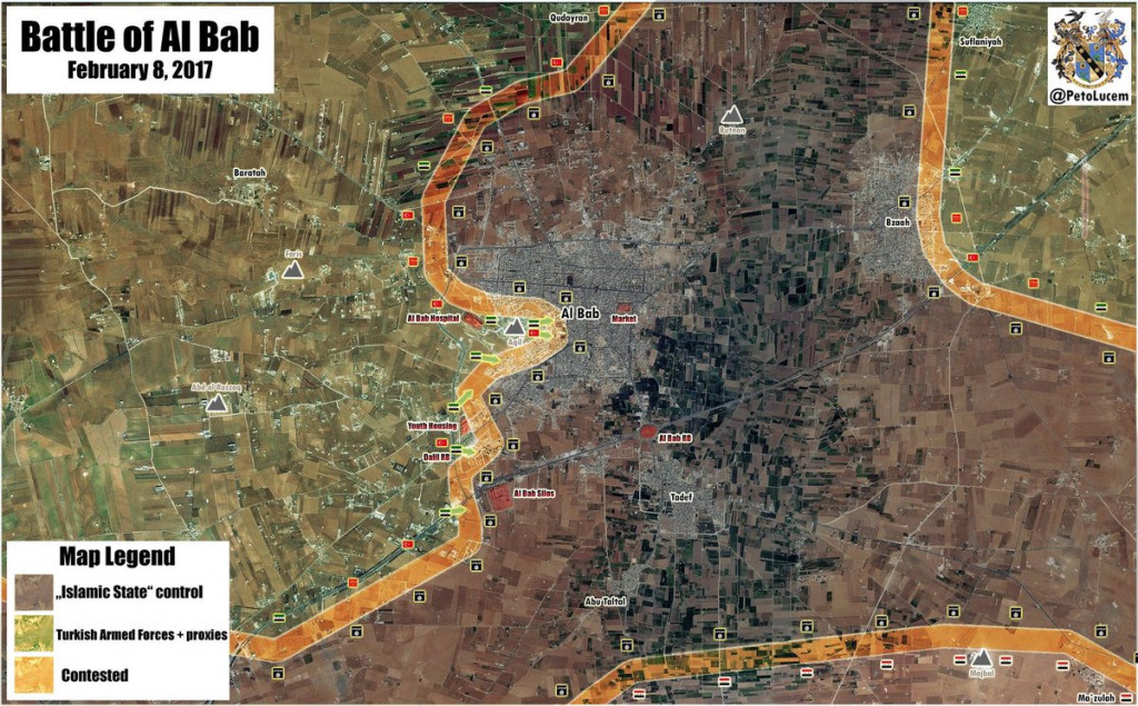 Syrian Army's Tiger Forces Liberate Village Of Touman Southwest Of ISIS Stronghold Of Al-Bab