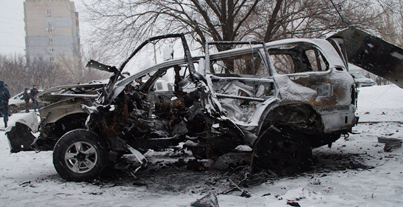 Car Blast in Lugansk: Senior Milita Commander Killed (Video)