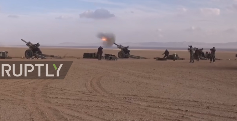 Squadron of Soviet Antique Cannons Spotted in Syria (Video)