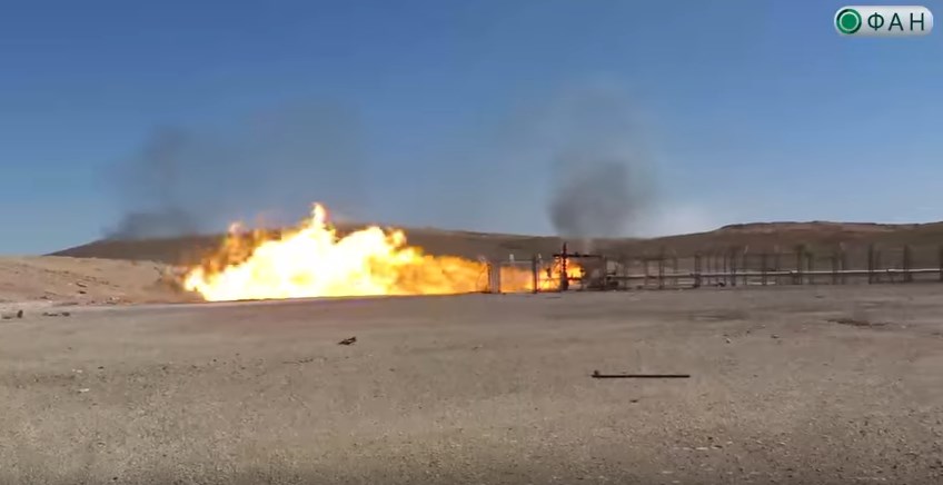 Fire Rages In Hayan Gas Facility Liberated From ISIS In Syria's Homs Province (Video, Photos)