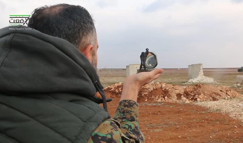 Turkish-Backed Militants Shell YPG-Controlled Town Of Tell Rifan With 120mm Mortar  (Video)