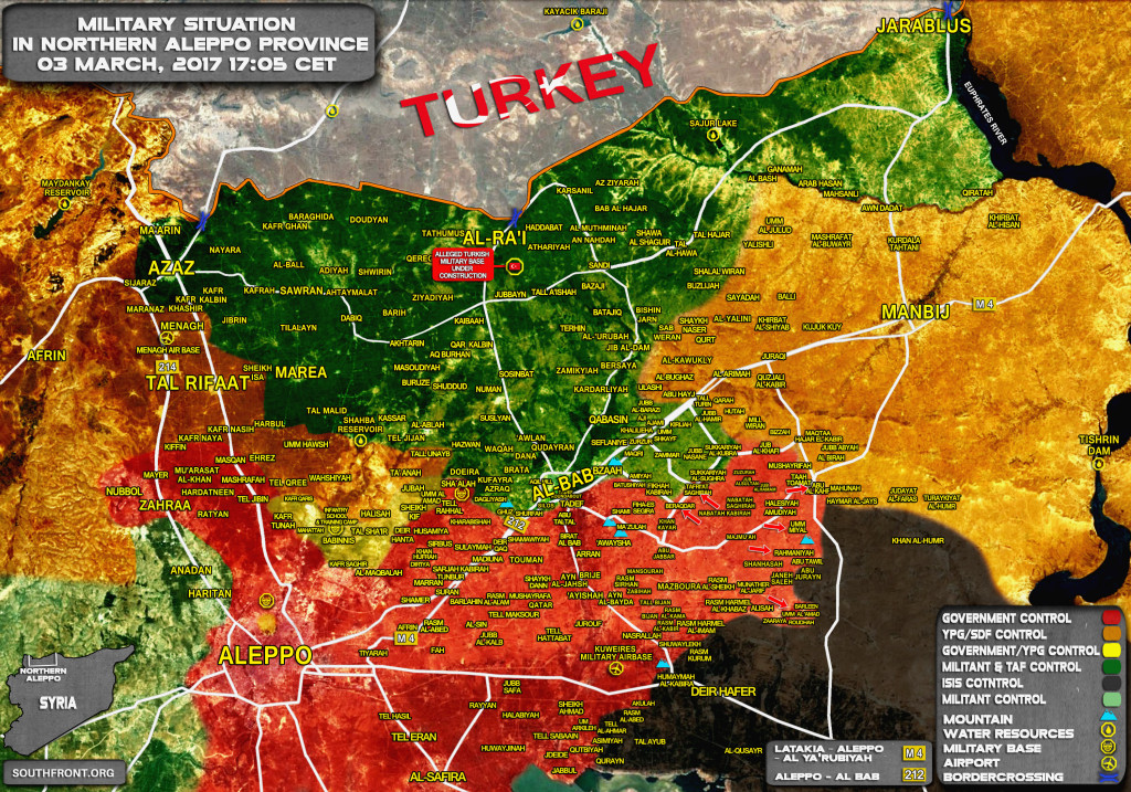 Military Situation In Aleppo Province Prior To US-backed SDF Starts Transfering Villages To Syrian Army