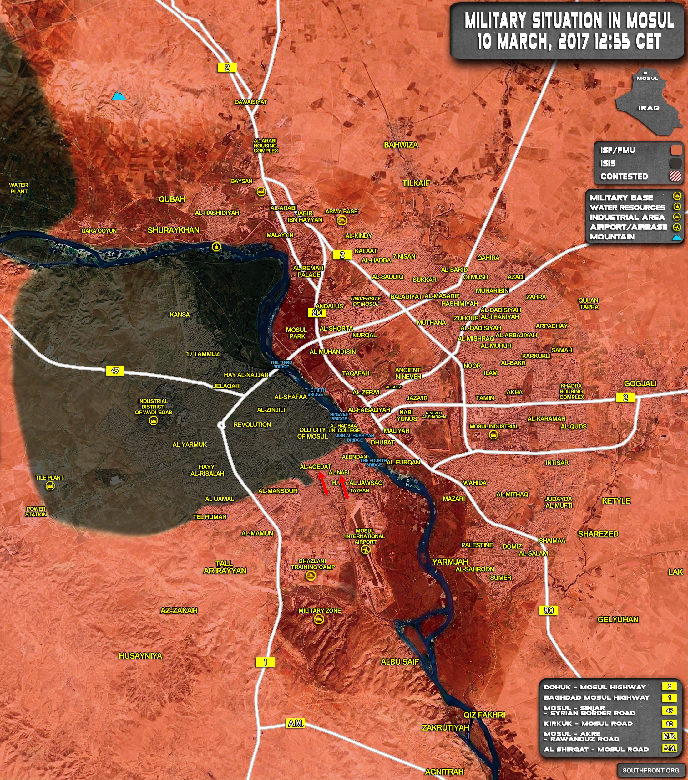 Mosul Question Map Iraqi Forces Liberate More Areas From ISIS In Western Mosul (Map Update)