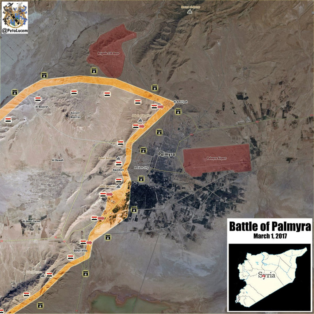 Syrian Army Rapidly Advances Against ISIS At Palmyra, Gains Strategic Hills Northeast Of City