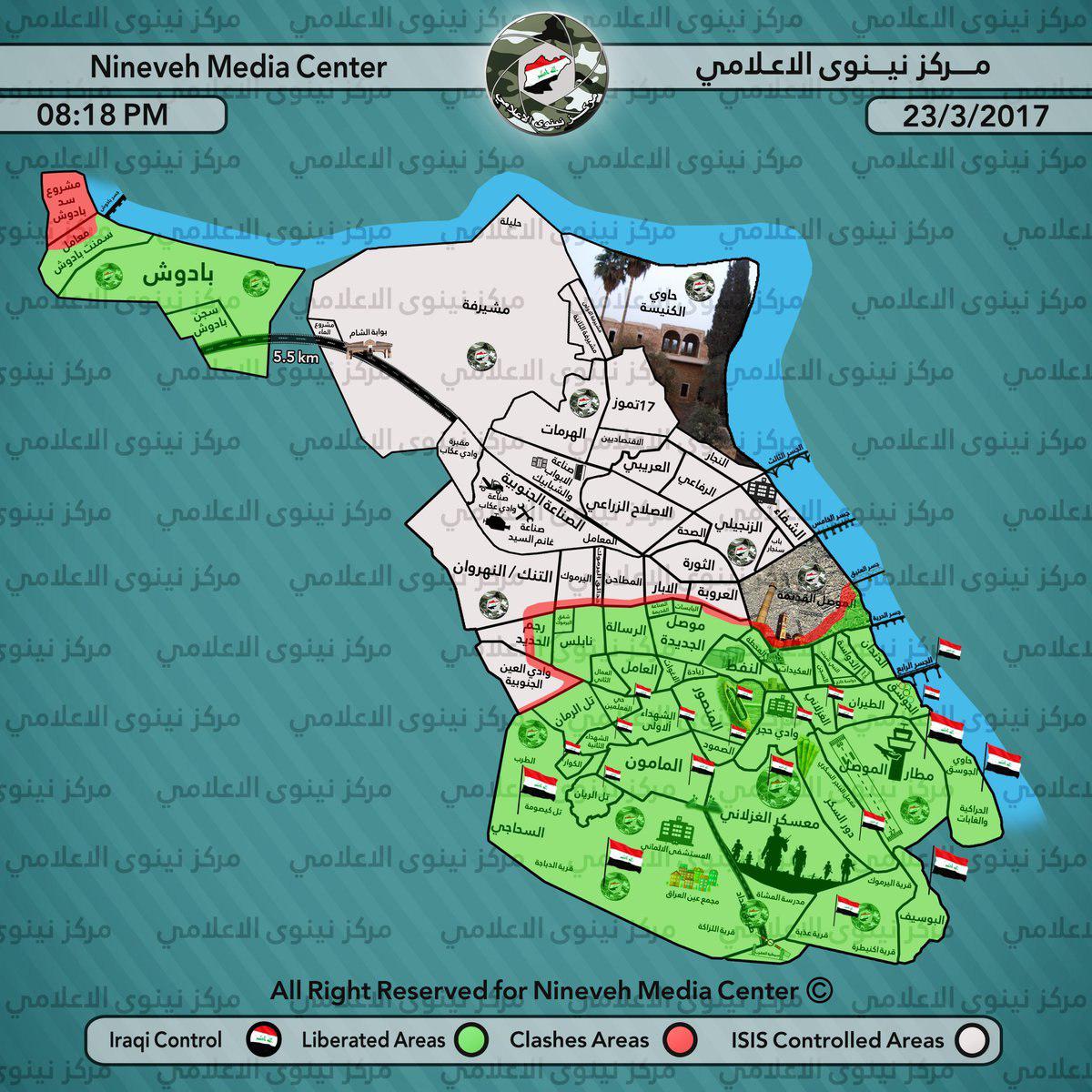 Iraqi Forces Further Advancing In Western Mosul