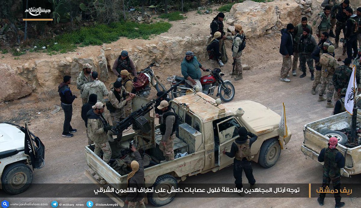 Jaish al-Islam Recaptures More Areas From ISIS In Qalamoun