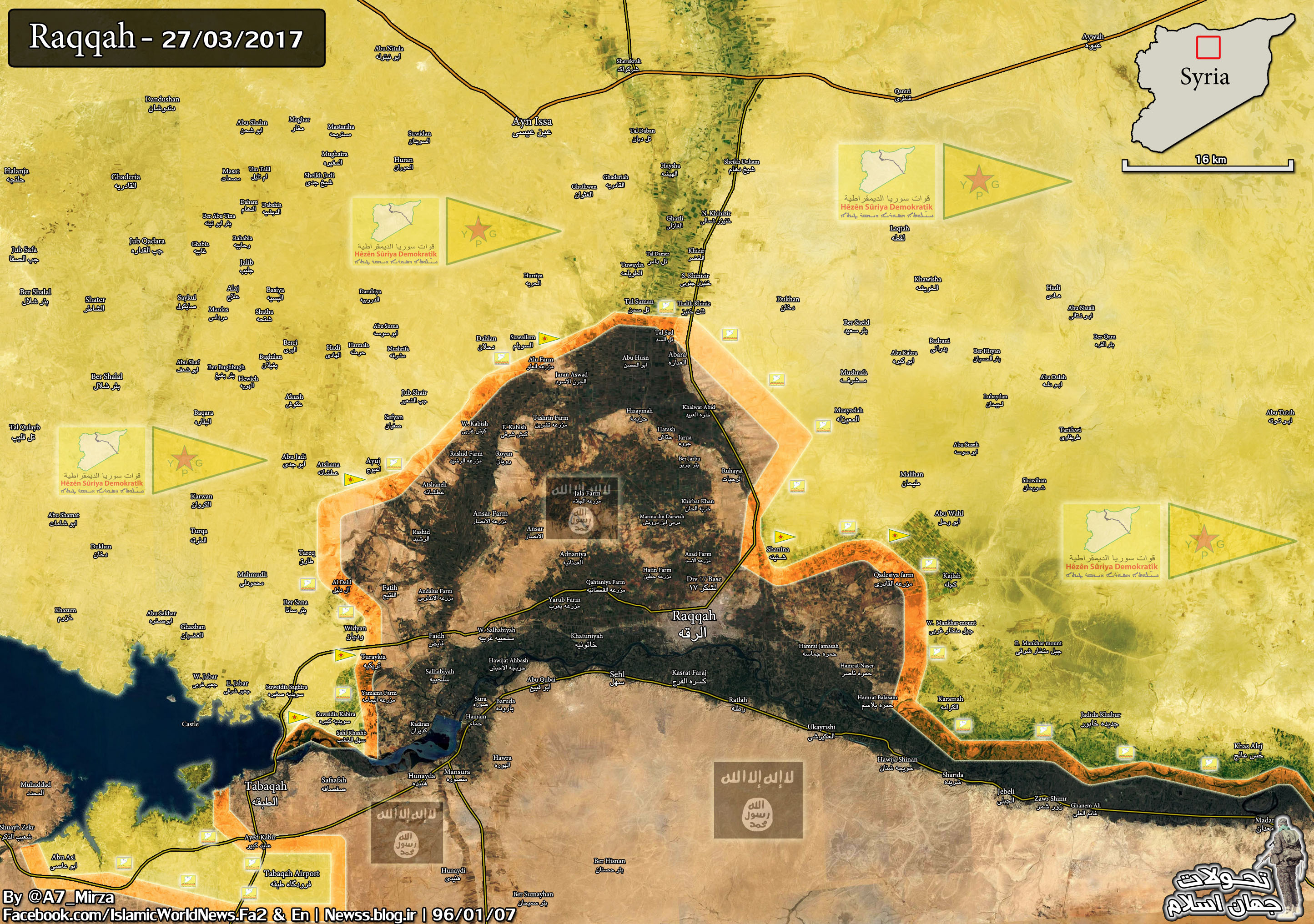 US-Backed Forces Seized Tabqa Airbase, Continued To Advance Further