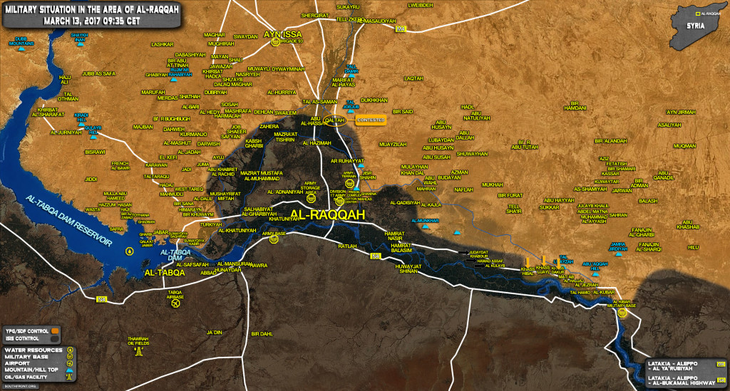 US-backed Kurdish-Led Forces Expel ISIS From More VIllages East Of Raqqah