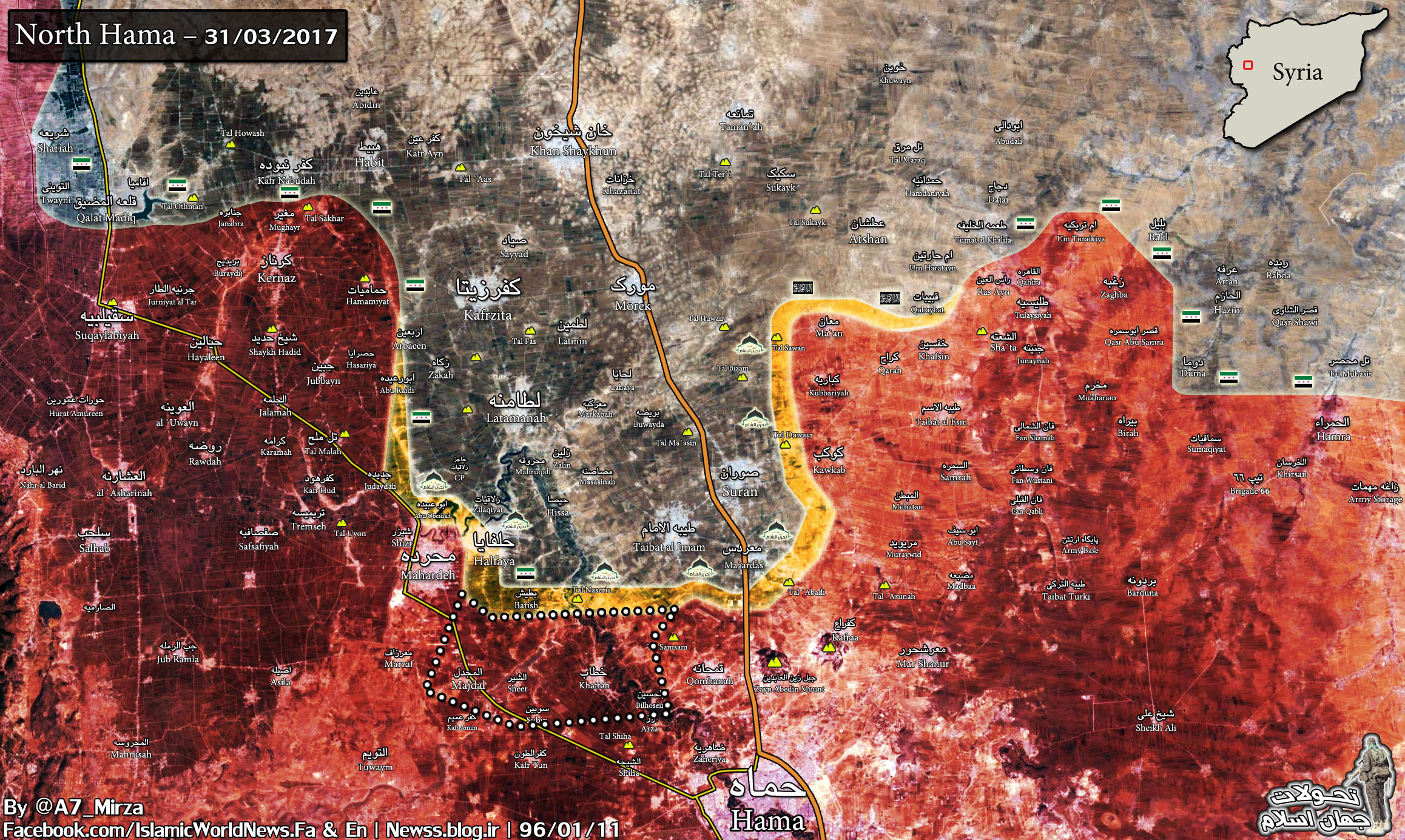 Major Breakthrough In Northern Hama. Syrian Army Retakes Large Areas From Militants