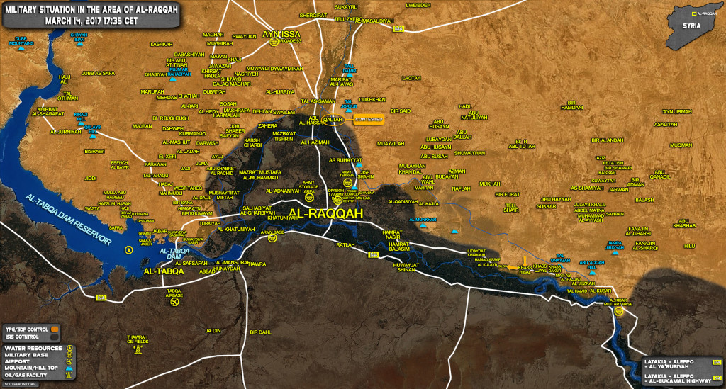 US-Backed Kurdish-led Forces Advance Against ISIS Along Euphrates East Of Raqqah