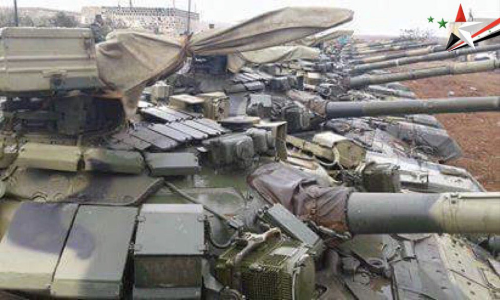 Photos: Lots Of T-90 Main Battle Tanks Supplied By Russia To Syrian Army