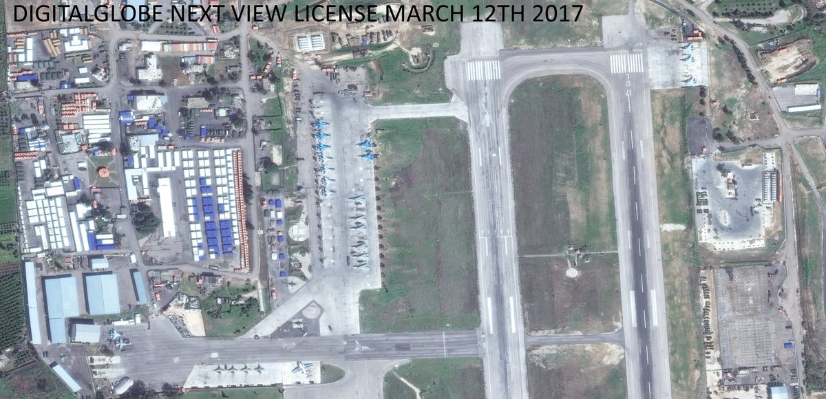 Sattelite Imagery Of Russian Airbase In Syria (March 12, 2017)