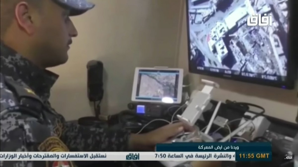 Footage: Iraqi Security Forces Use Armed Quadcopters Against ISIS In Mosul