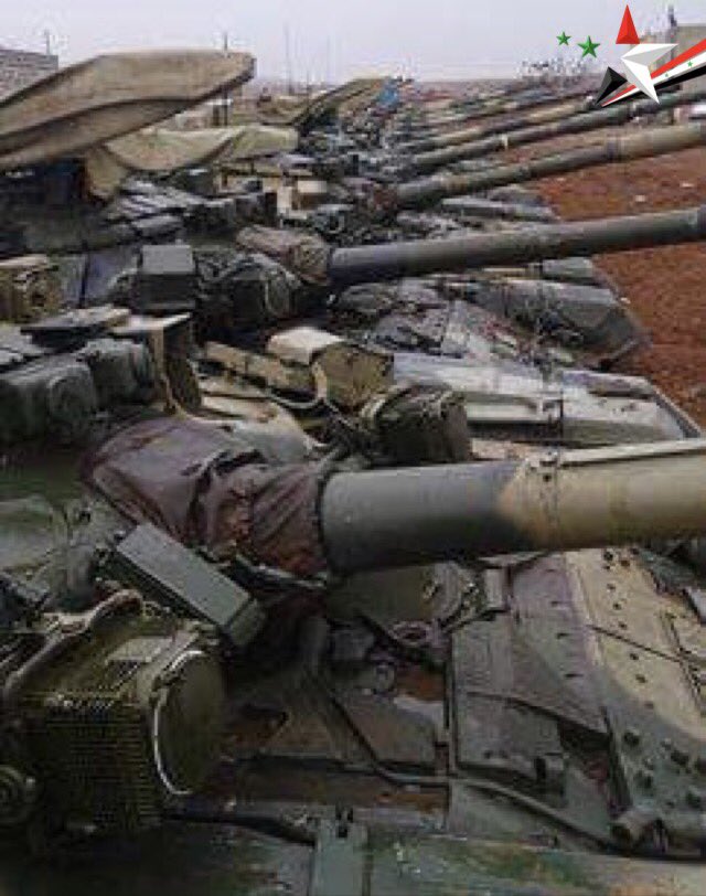 Photos: Lots Of T-90 Main Battle Tanks Supplied By Russia To Syrian Army