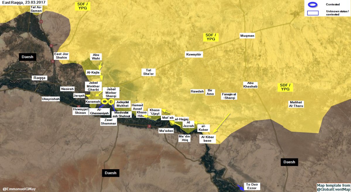 US-Backed Forecs Developing Advance East Of Raqqah