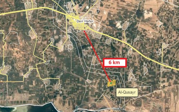 Government Forces Capture Al-Qusayr Village And Train Station South Of Deir Hafer