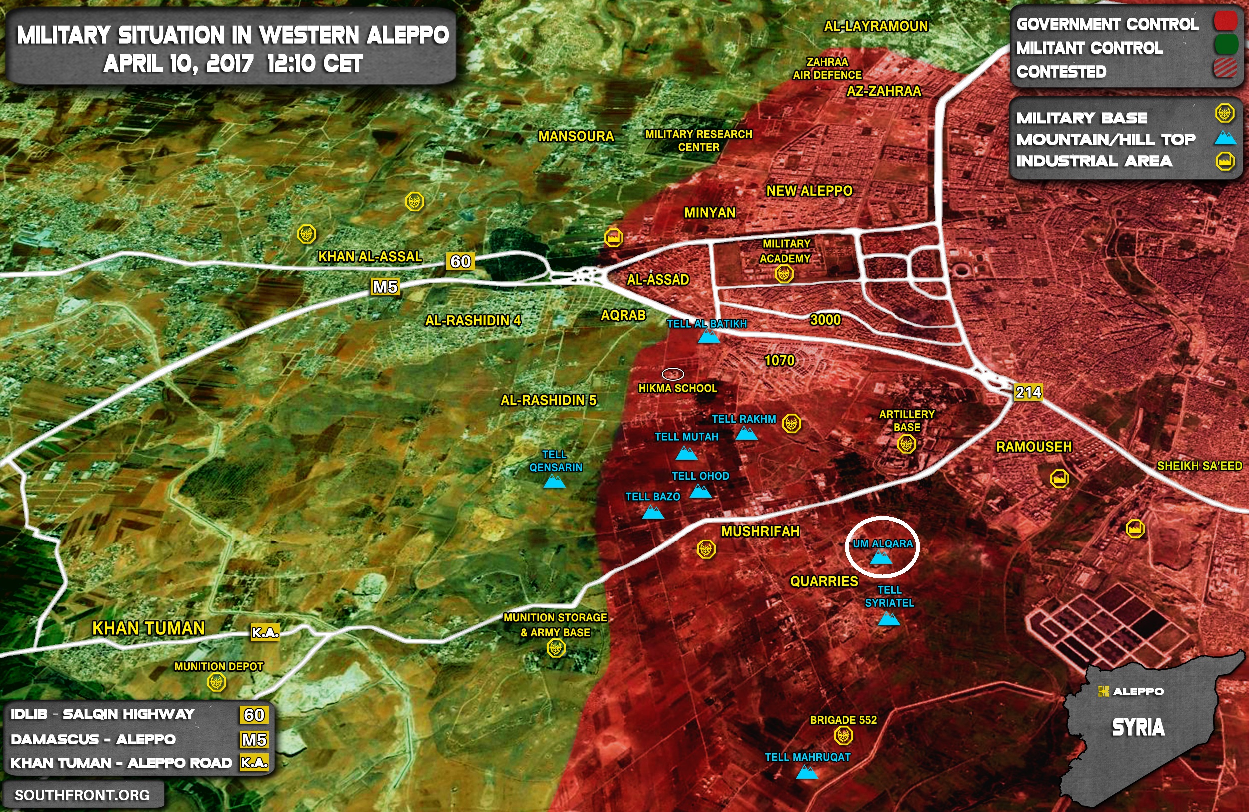 Detailed Analysis Of Battle For Ramouseh Artillery Academy In Western Aleppo – Part 3