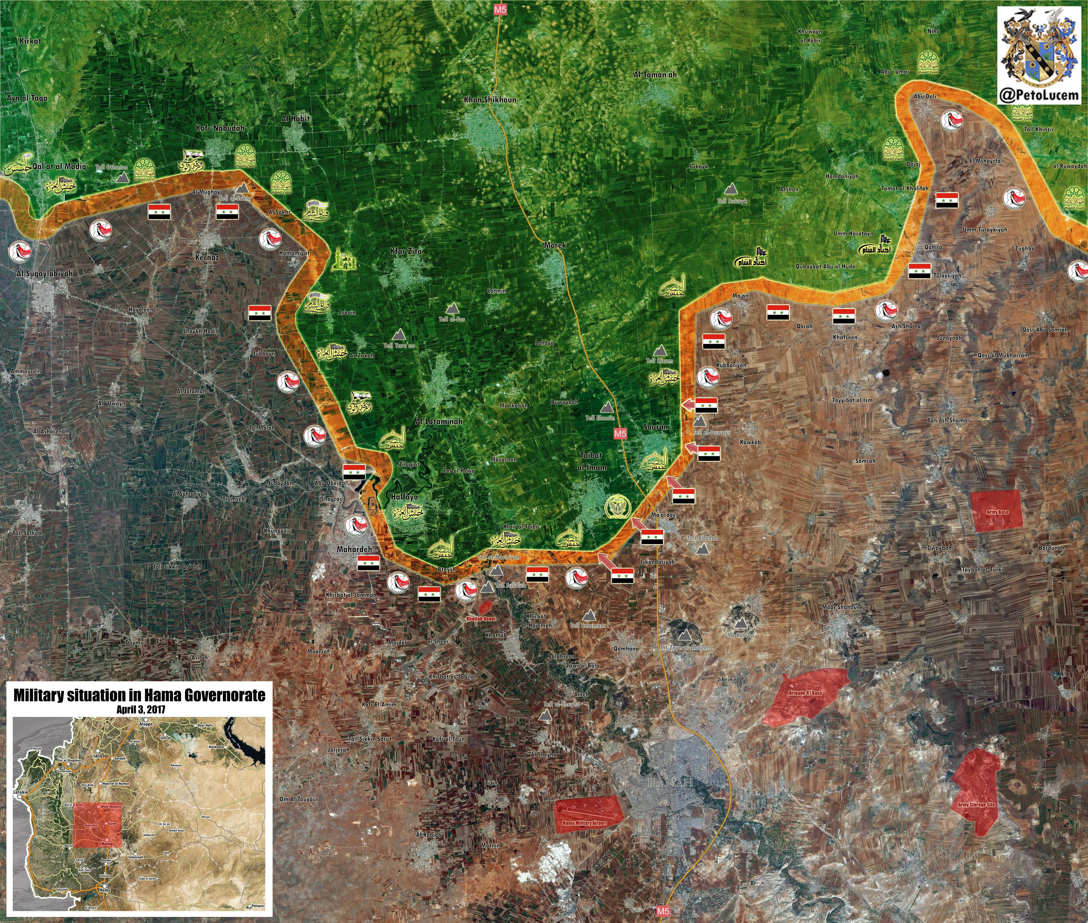 Current Military Situation In Northern Hama, Syria