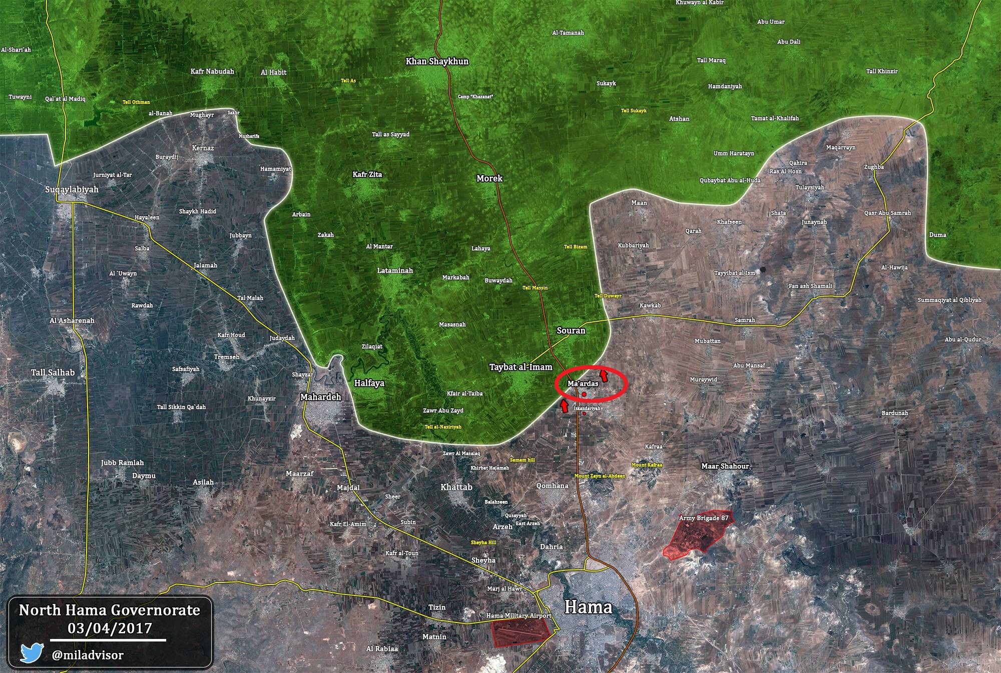 Militants Storming Maardes In Northern Hama