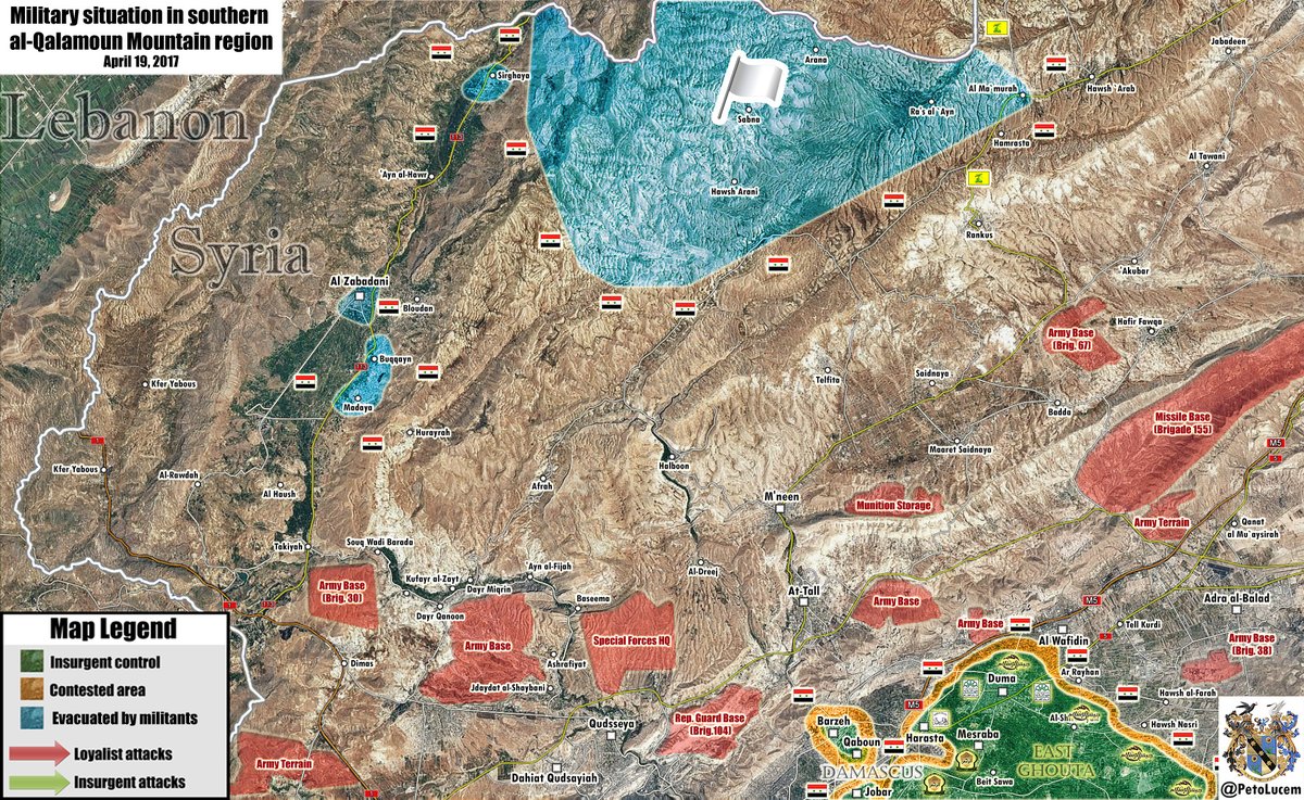 Military Situation In Northwestern Countryside Of Damascus After Liberation Of Zabadani