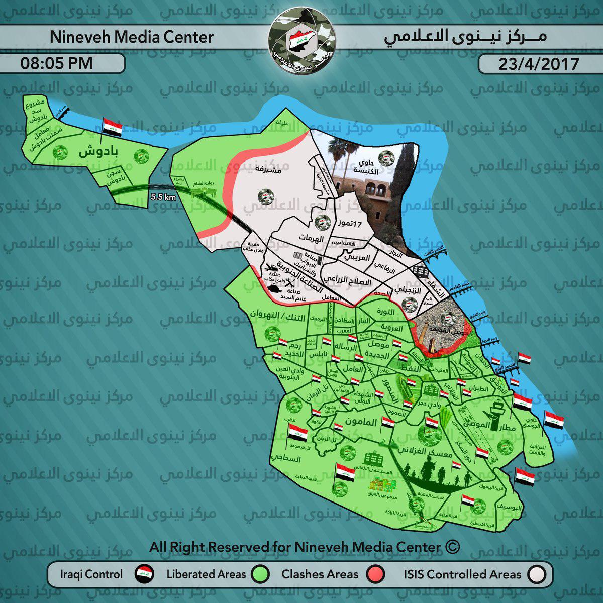 Iraqi Army Captures Al-Tanak District In Western Mosul