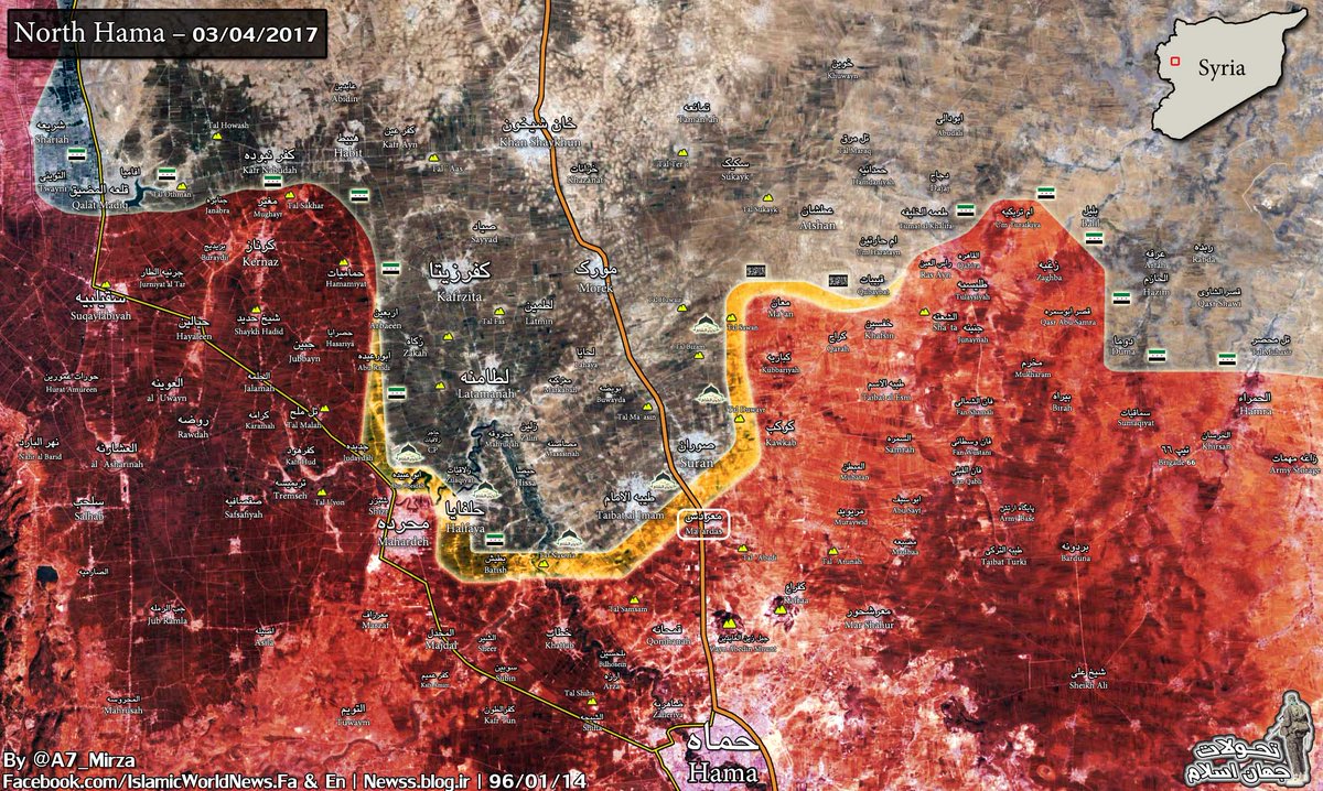 Syrian Army Entered Maardes In Northern Hama (Map)