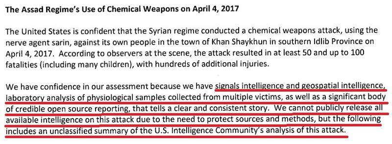 White House 'Declassified Report' On Chemical Weapons Attack In Idlib: Syria And Russia - Guilty, Evidence - Classified