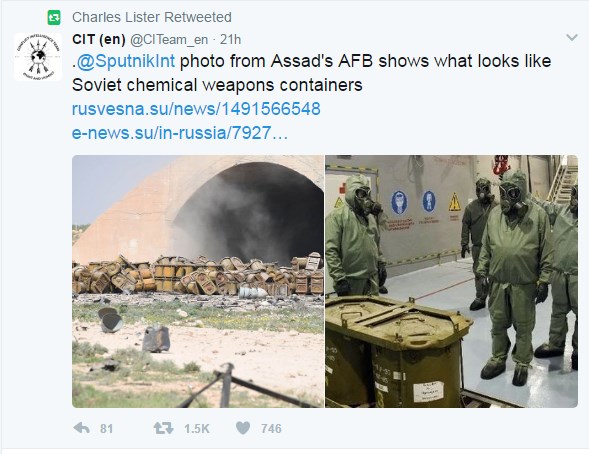 Debunking Rumors About Chemical Weapons Containers In Syria's Shayrat Airbase