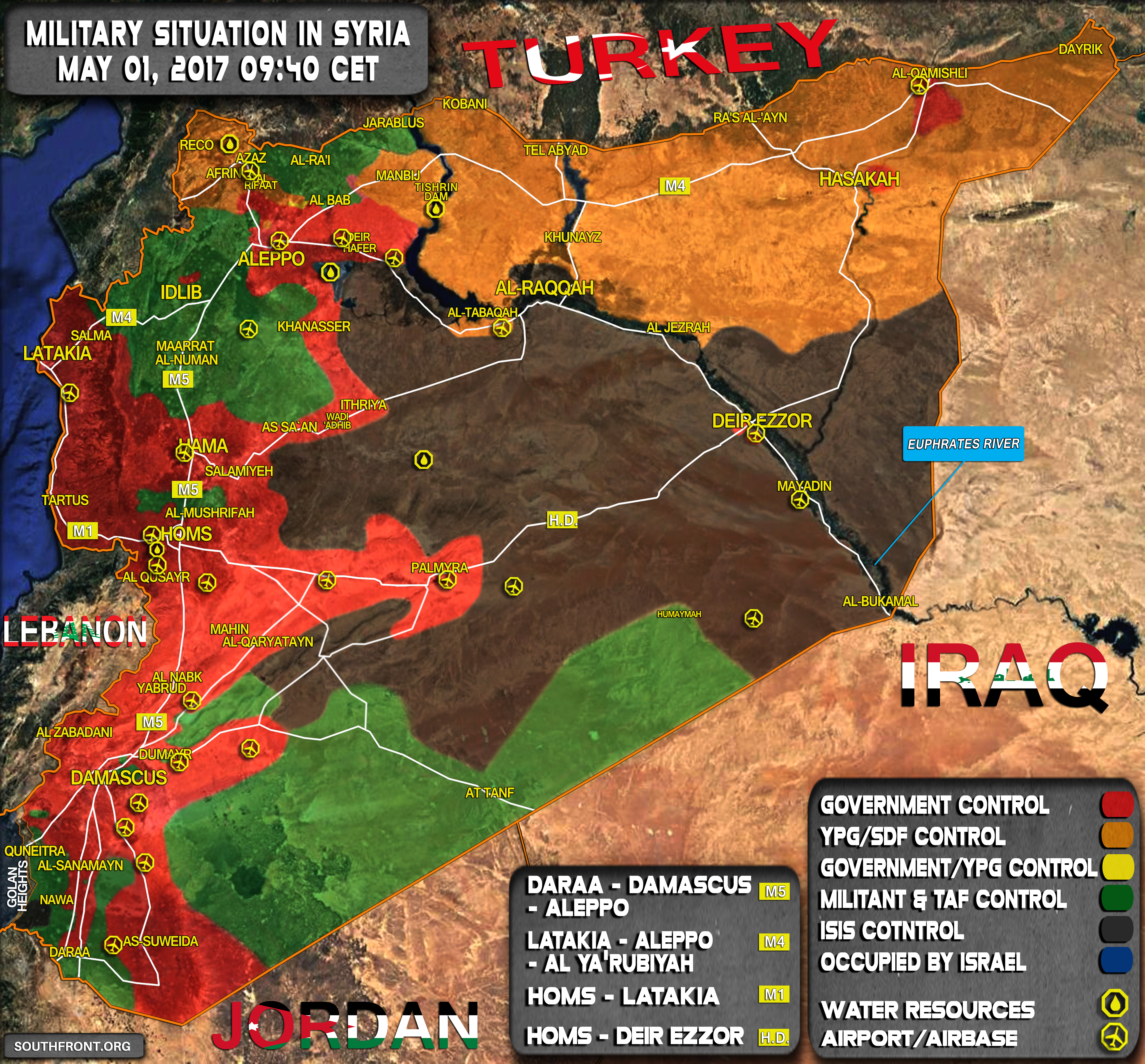 Military Situation In Syria On May 1, 2017 (Map Update)