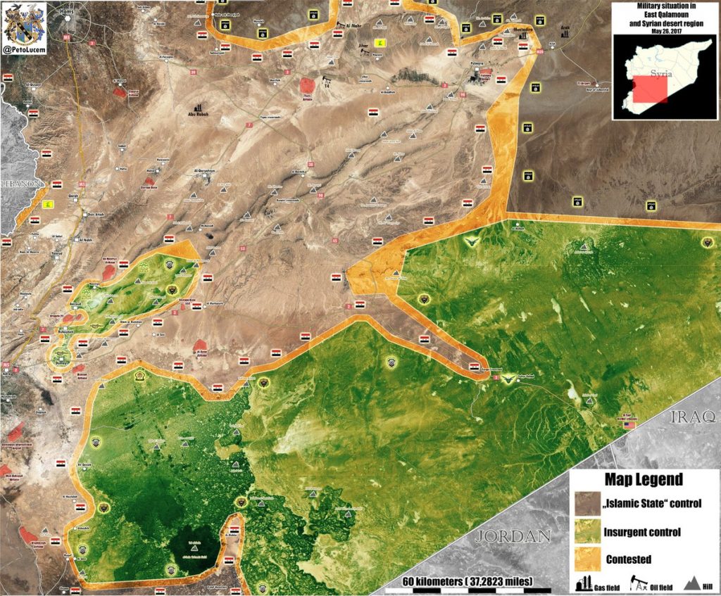 Syrian Military Liberated 5,000 km2 From ISIS In Homs Province